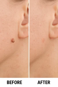 Skin tags removal Kensington Gardens before and after