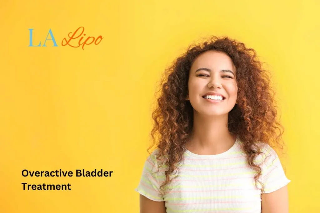 woman smiling about overactive bladder treatment Kensington Gardens solutions